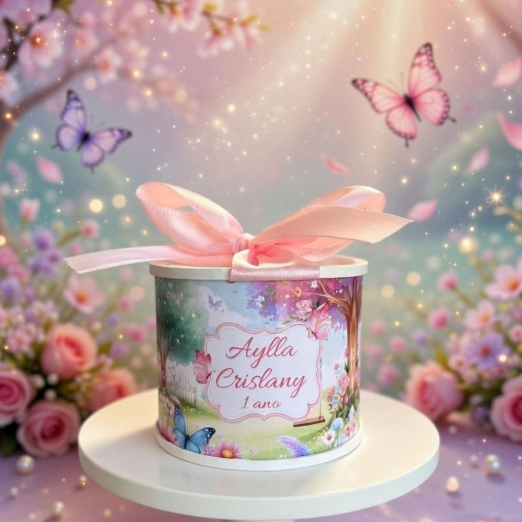 Tubolata Lembrancinha Personalizada JARDIM ENCANTADO - Lembrancinhas de Aniversário