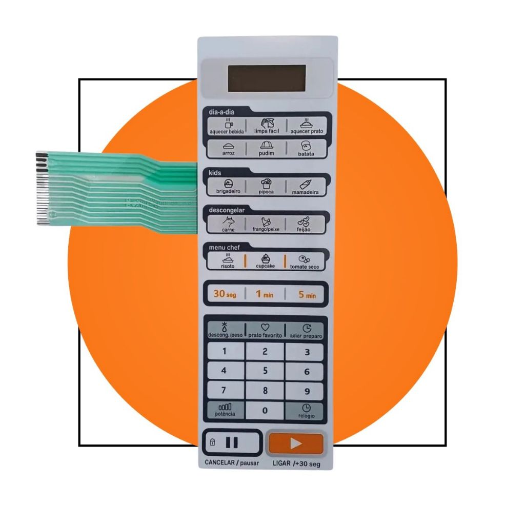 Membrana Teclado Microondas Midea Mtas21 Mtas22 — R$ 24,67 em Shopee