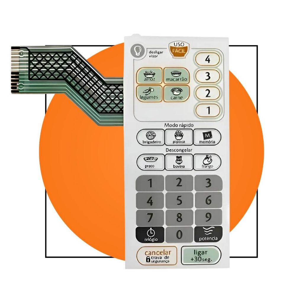 Membrana Teclado Microondas Consul Cmp25 Cmp 25ab Facilite