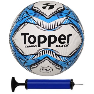 Bola Campo Topper Resistente Para Jogos e Treinos + Bomba De Ar em Oferta na Shopee