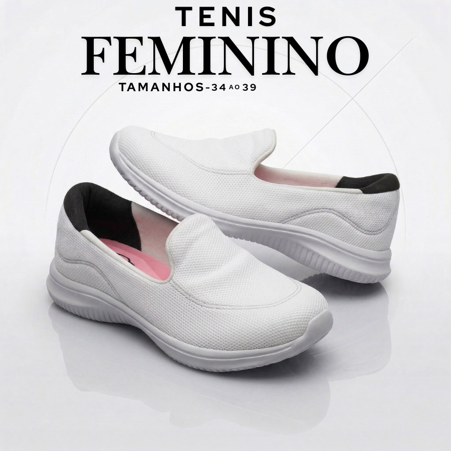 Sapatilha Slip On Feminina Confortável Leve Antiderrapante Malha Confortável Varias Cores!
