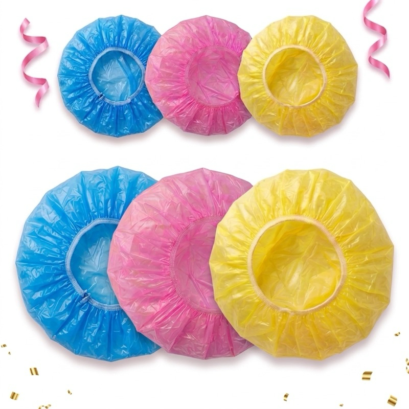 Kit 3 Toucas de Banho Impermeável e Profissional Feminina Proteção Capilar Confortável Reutilizável Alta Qualidade