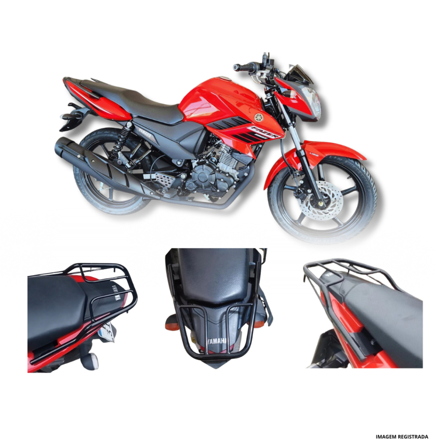 Bagageiro Factor E Fazer 150 2017 A 2025 Suporte P/ Bau Bagageiro Grelha Churrasqueira