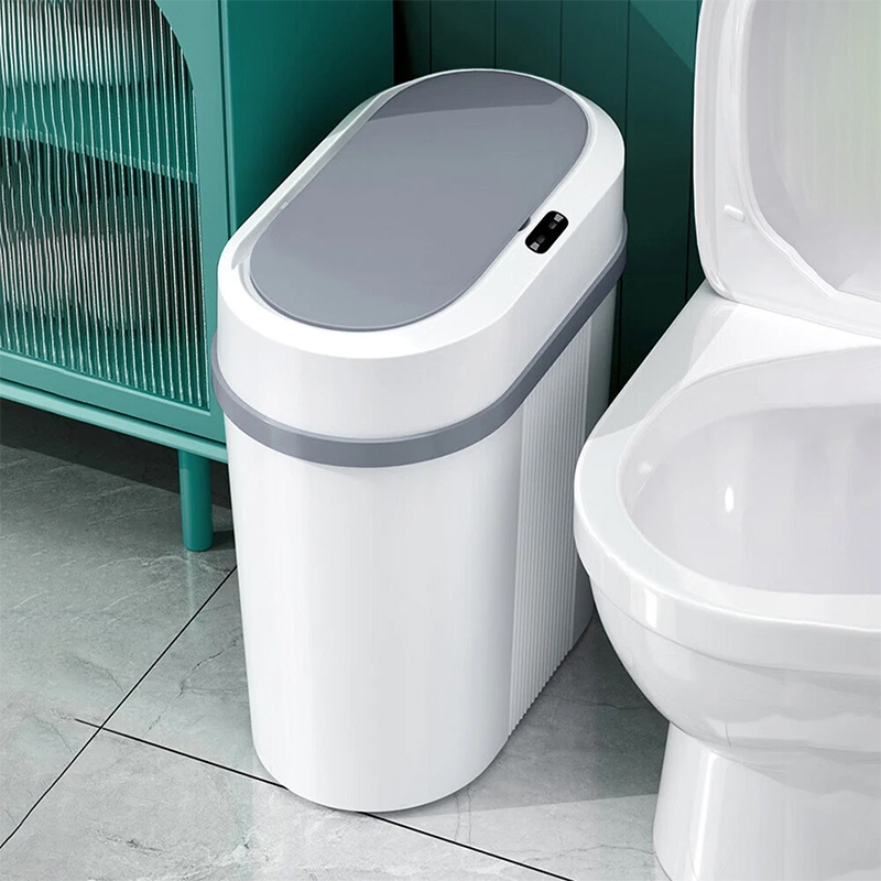 Lixeira Automática Inteligente De 12 Litros Para Banheiro Cozinha Escritório Quarto Com Sensor Smart