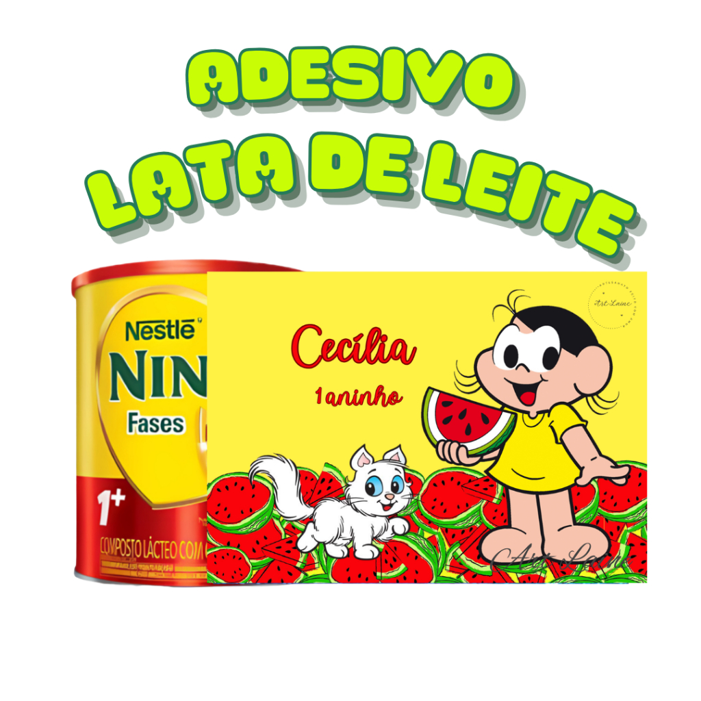 Adesivo para Lata de Leite 800g em Oferta na Shopee
