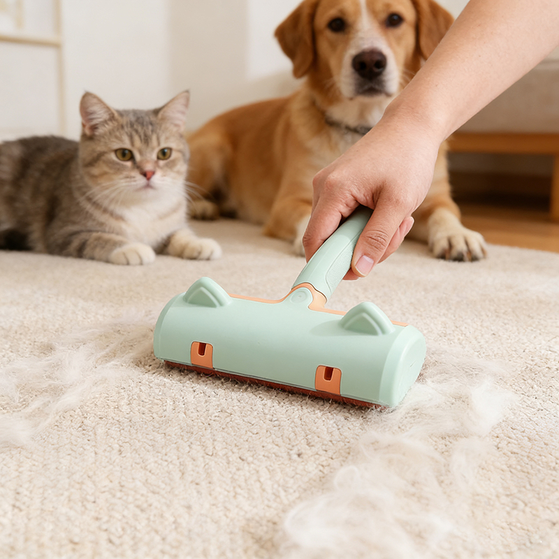 Rolo Removedor Tira Pelos Pet Cães & Gatos Sofá Roupa Carro Ecológico Pratico Gruda Pet Sofá Cama Y4