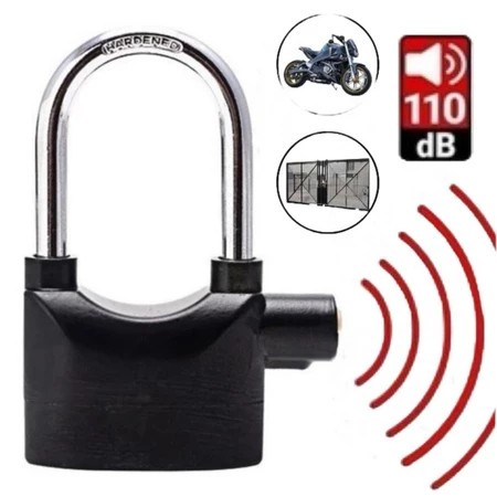Cadeado antifurto para motocicleta com alarme sonoro em Oferta na Shopee