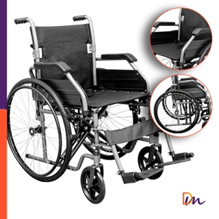 Cadeira De Rodas Basic Até 125Kg - Hidrolight Dobrável Leve Resistente Antifuro Idoso em Oferta na Shopee