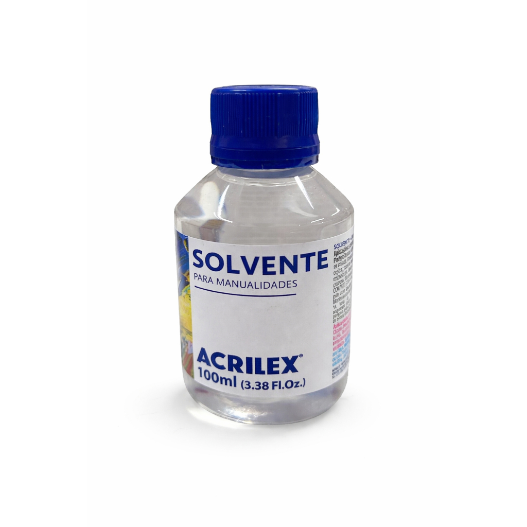 Solvente para Manualidades Acrilex 100ml – Limpeza e Diluição