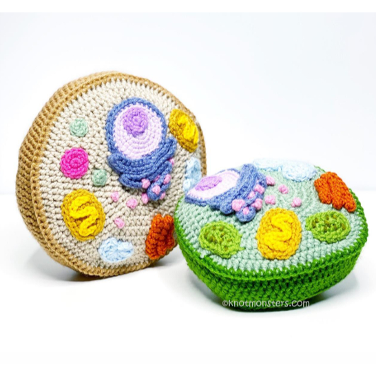 Amigurumi Biologia Células Bactérias e Vírus Peças Educativas Personalizada Feito a Mão Professora