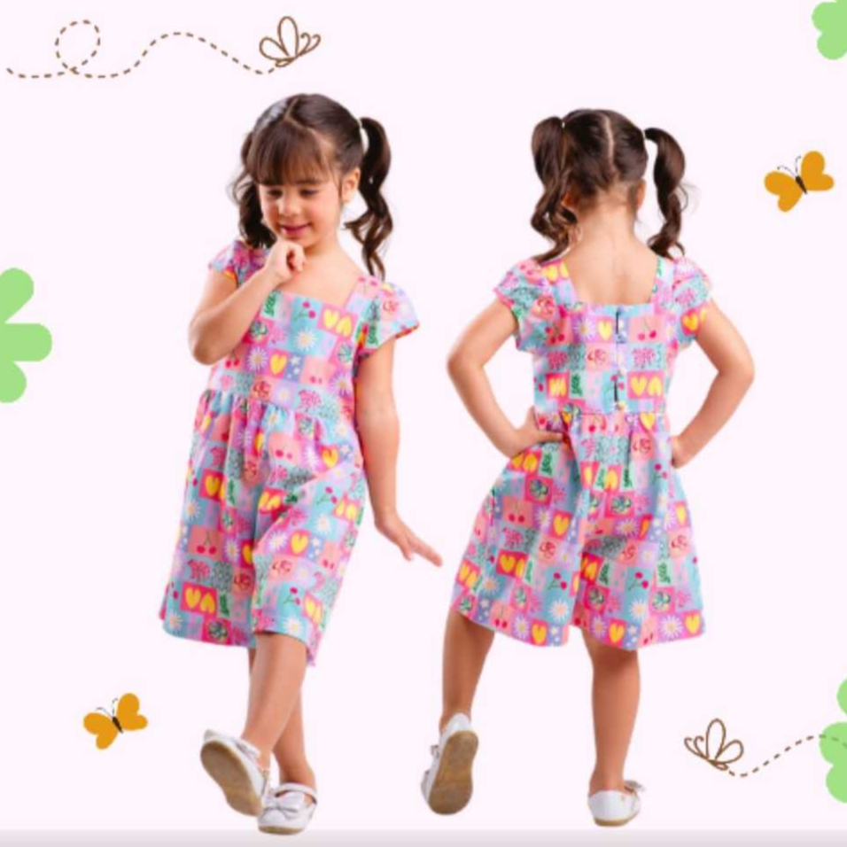 Roupa Infantil Menina Macaquinho Infantil Menina Vestido Menina Princesa