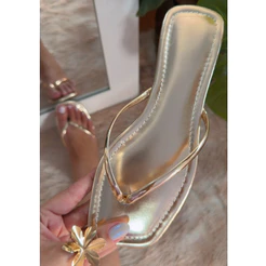 Chinelo Feminino Casual Confortável Estiloso Leve Para Casa e Rua