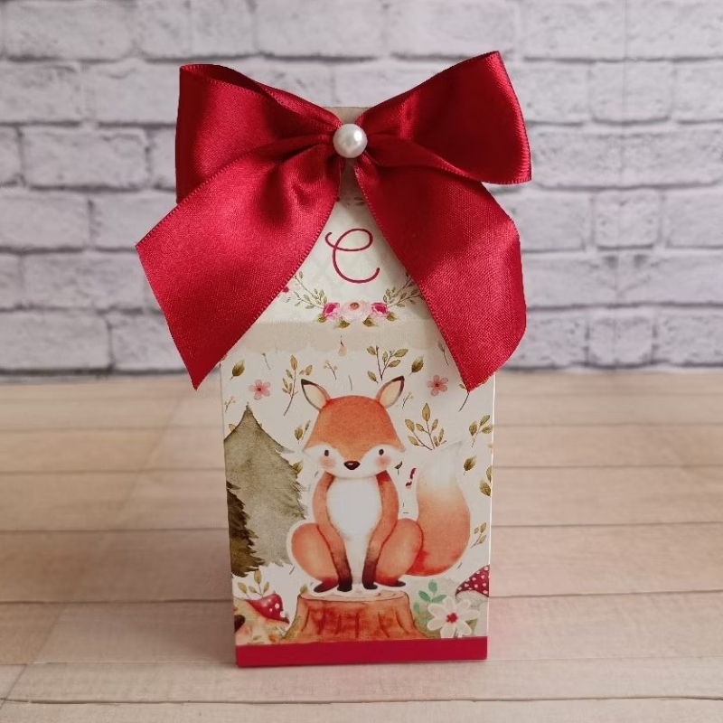 Caixa MILK Bosque Encantado Vermelho Cogumelo - Caixinhas personalizadas Lembrancinhas para Festa Aniversário