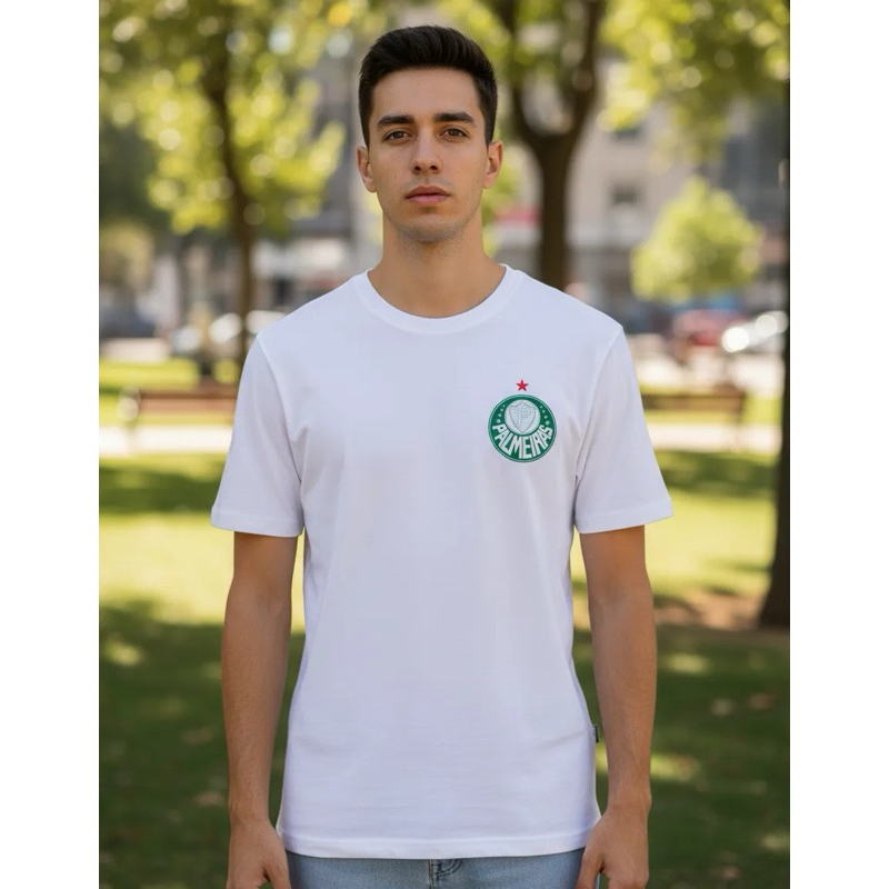 Camiseta Unissex Manga Curta Moda Esportiva T-Shirt Palmeiras Oferta
