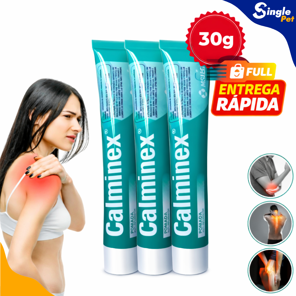 Calminex Pomada Anti-inflamatória Para Dores Musculares e Pancadas 30g - MSD - Escolha seu Kit em Oferta na Shopee
