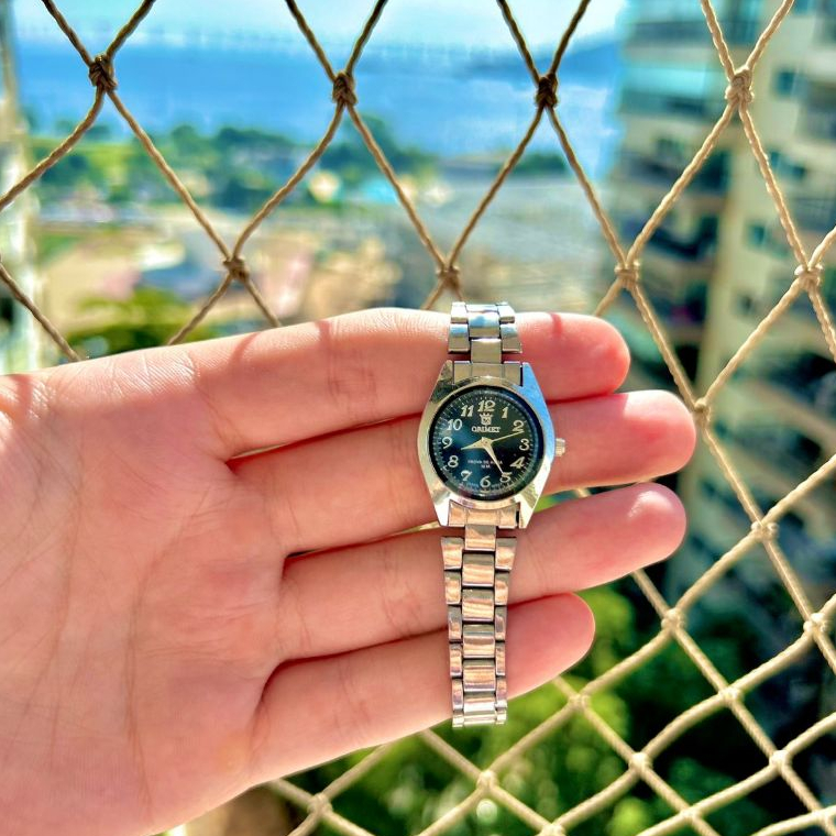 Relógio Orimet Mini Feminino a Prova D´Água Prata Luxo