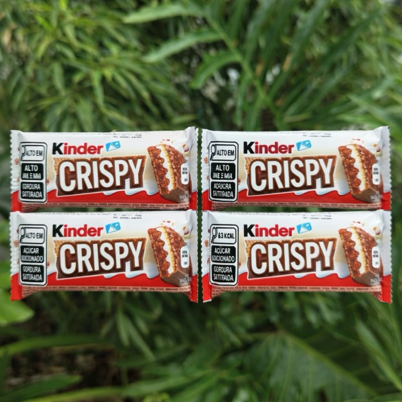 Kinder Crispy Chocolate Importado 34g Wafer Crocante – Opções 1, 2, 3 ou 4 Unidades