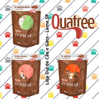 Kit 5 a 25 Sachês Quatree 100g - Alimento Úmido para Cachorros em Oferta na Shopee