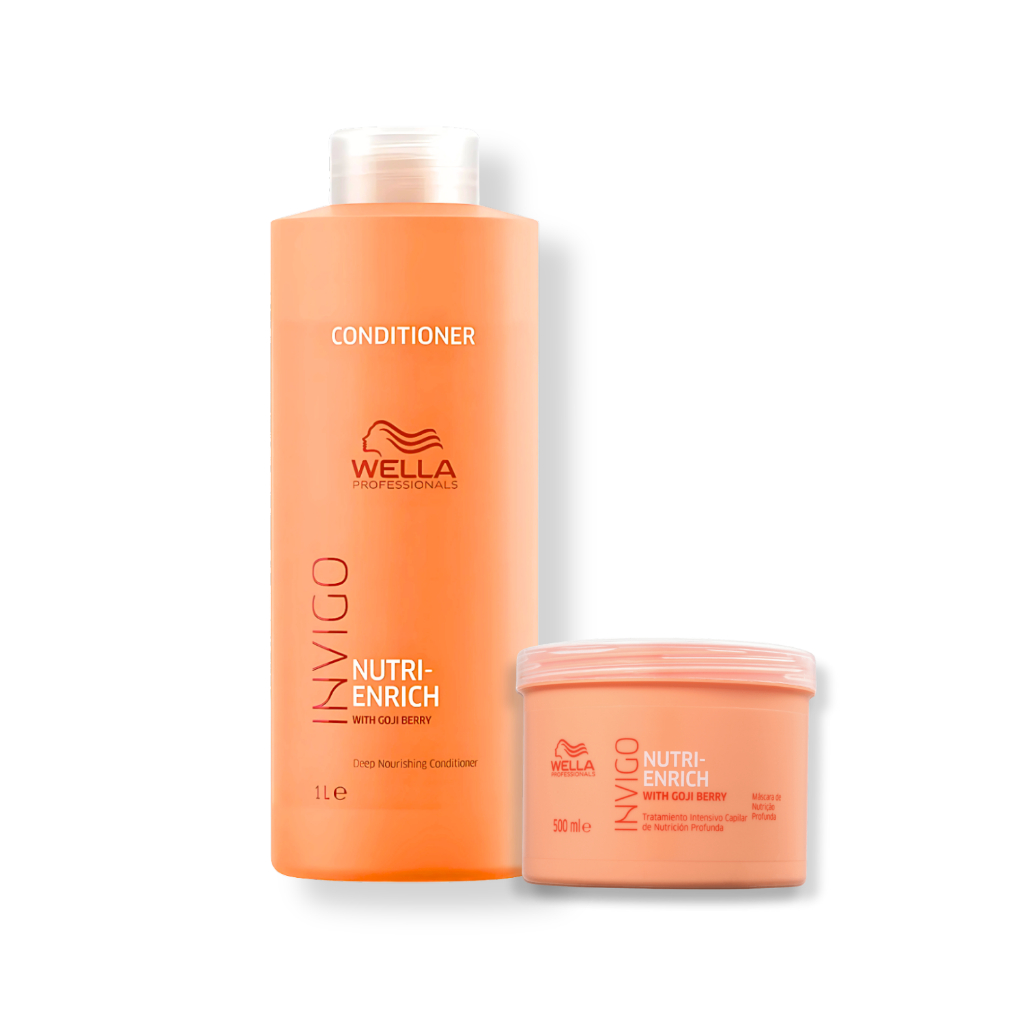 Kit Wella Professionals Invigo Nutri-Enrich - Shampoo 1L + Máscara 500ml