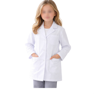 Jaleco de Botão Infantil Unissex Profissão Médico Professor Manga Longa em Oferta na Shopee