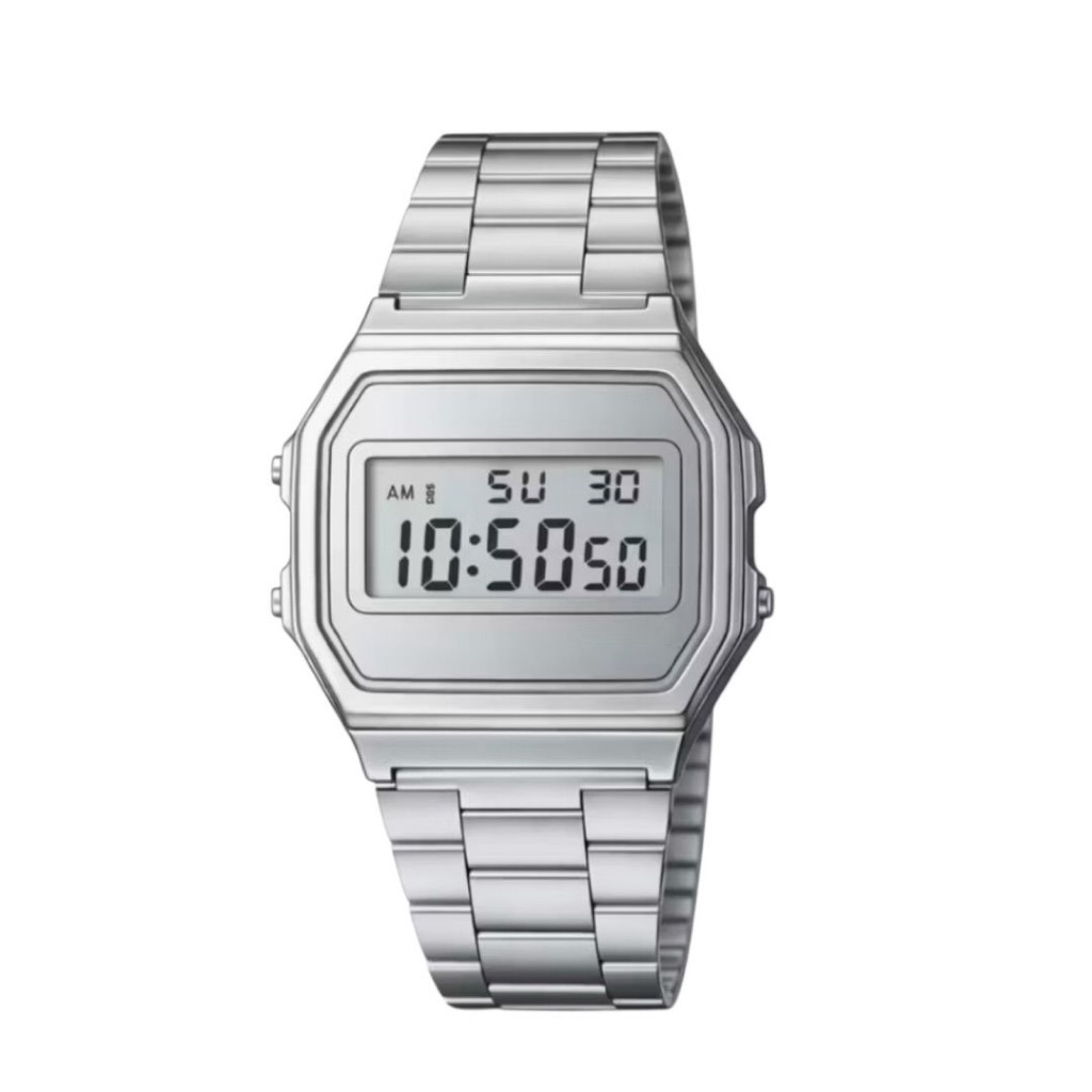 Relogio Feminino Masculino LED com pulseira de aço moda feminina