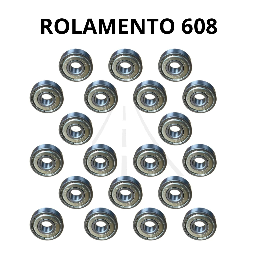 Rolamentos Semiprofissional Abec 608ZZ - Serve em: Skate, Patins, Longboard e Patinete