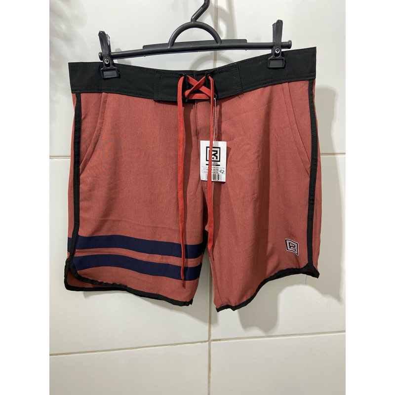 Bermuda Masculina Praia Boardshorts Realeza Secagem Rápida Surf Elastano Confortável Listrada
