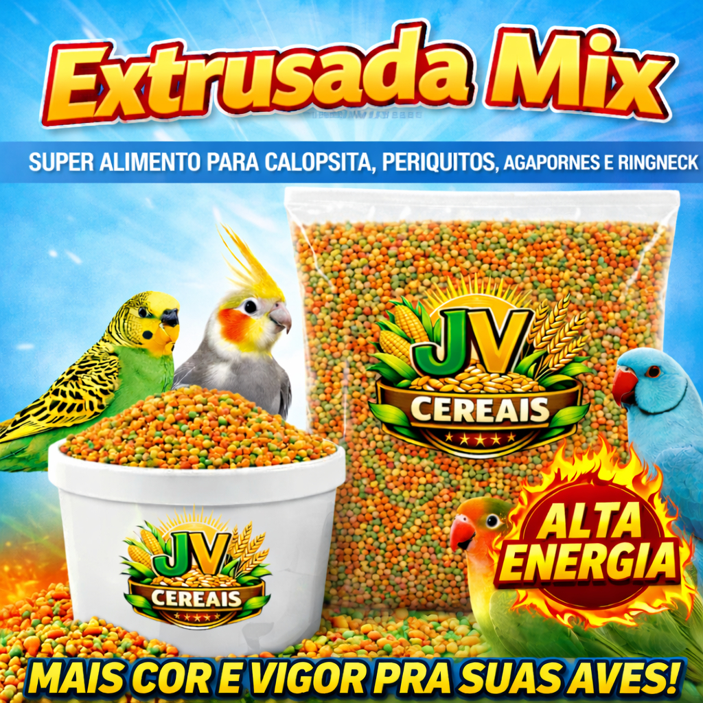 Ração Extrusada para Pássaros de Médio Porte - 5kg