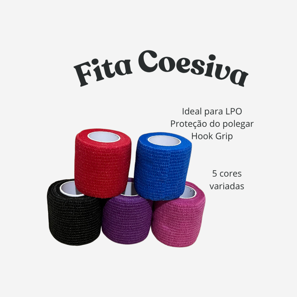 Fita Tape Coesiva Crossfit LPO Proteção Polegar Hook Grip