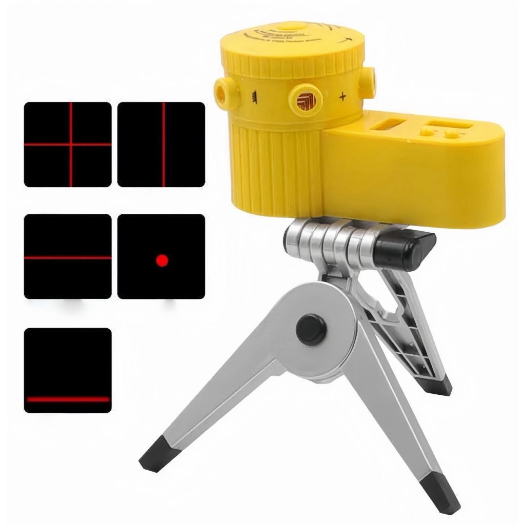 Dispositivo Multifuncional de Nível a Laser LED com Medição Vertical e Horizontal e Tripé em Oferta na Shopee