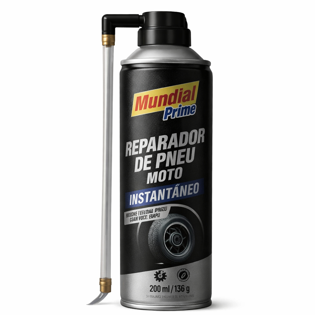 Reparador De Pneus Moto Bicicleta Instantâneo 200ml/125gr -  Mundial Prime em Oferta na Shopee