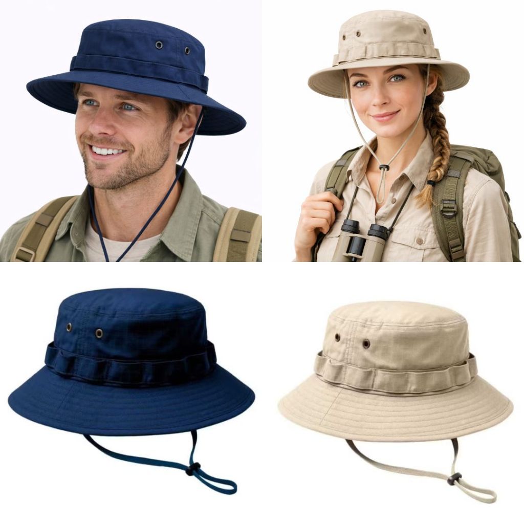 Chapeú Tatico Militar Caçador Camping Ripstop Airsoft Outdoor Bonnie Hat Unissex