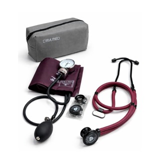 Kit Conjunto Esfigmomanômetro Aparelho de Pressão + Estetoscópio Rappaport Duplo Black em Oferta na Shopee