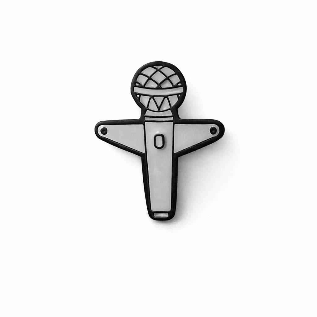 Pin Microfone do Silvio Santos / Coleção #TBT SBT (broche)
