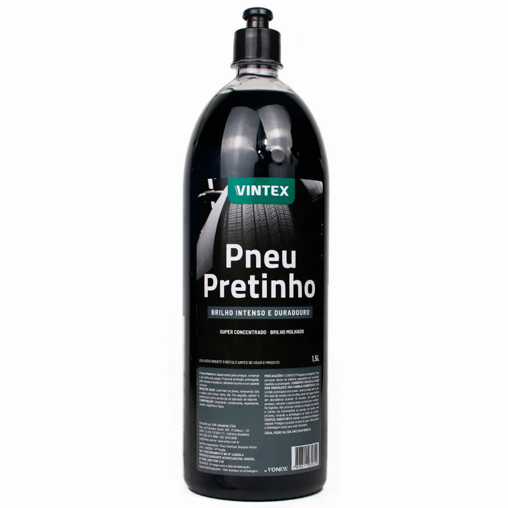 PNEU PRETINHO 1,5L VINTEX PARA BORRACHAS