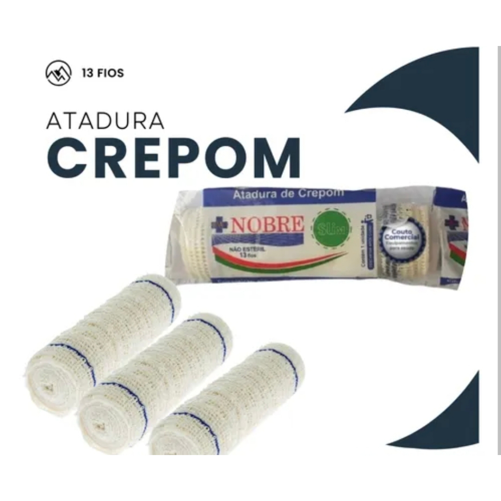 12 Ataduras de crepom Nobre SLIN 13 fios 1,8m