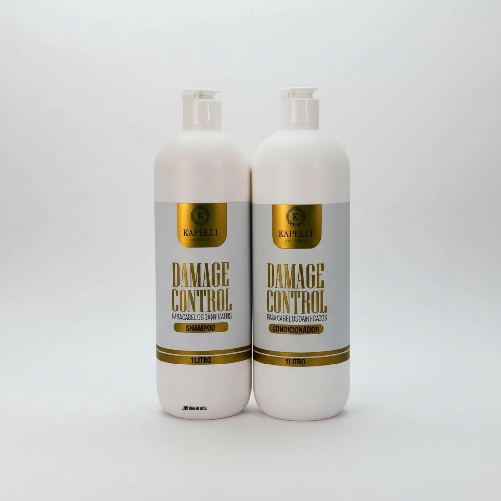 Kit Profissional Kapelli Original Shampoo e Condicionador 1litro Hidratação e Brilho