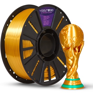 Filamento PLA Dourado Ultra V-Silk Voolt3D 1Kg 1,75mm para Impressora 3D FDM em Oferta na Shopee