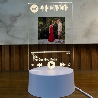 Luminária Spotify com Sua Foto e Música – Presente Personalizado Inesquecível em Oferta na Shopee