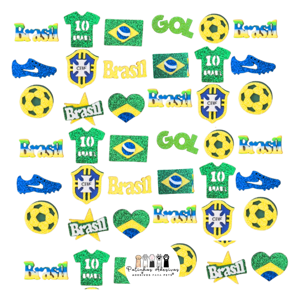 20| 10 Adesivo Pet - Copa do Mundo - Cola Importada