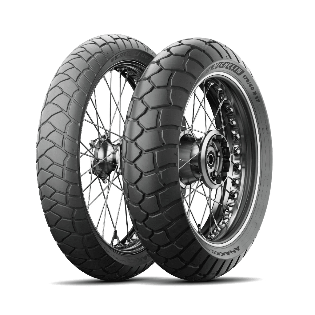 Par Pneu Moto Michelin 170/60-17 + 120/70-19 Anakee Adventure Africa Twin em Oferta na Shopee