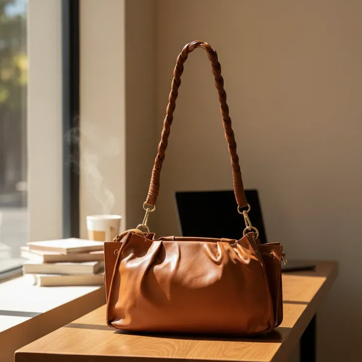 Bolsa feminina Lovely estilosa social casual em couro sintético