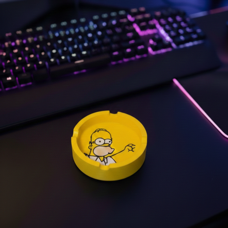 Cinzeiro do Homer Simpson - Impressão 3D
