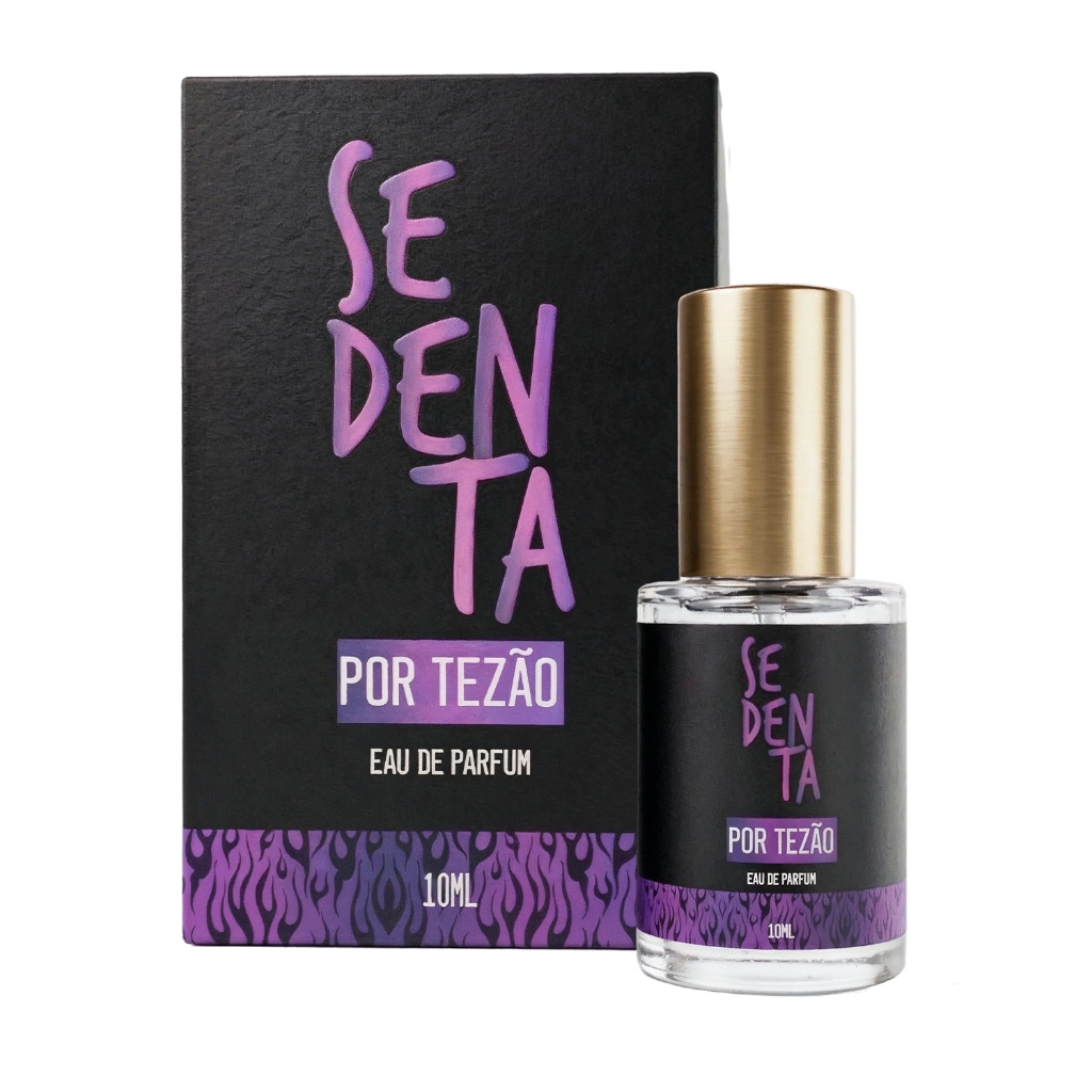 Perfume Feminino Eau de Parfum Sedenta por Tezão Fragrância Amadeirada Rastro Marcante 10ml