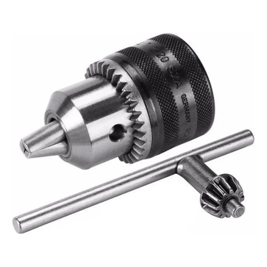 Mandril P/ Furadeira Com Rosca 13mm 1/2 Pol E Chave De Aperto