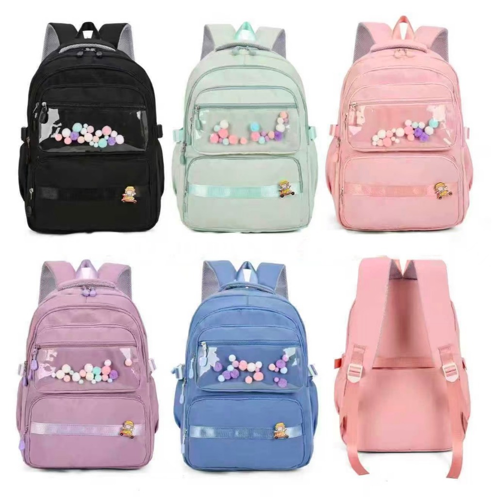 Mochila Escolar Fashion Transparente Candy Style
