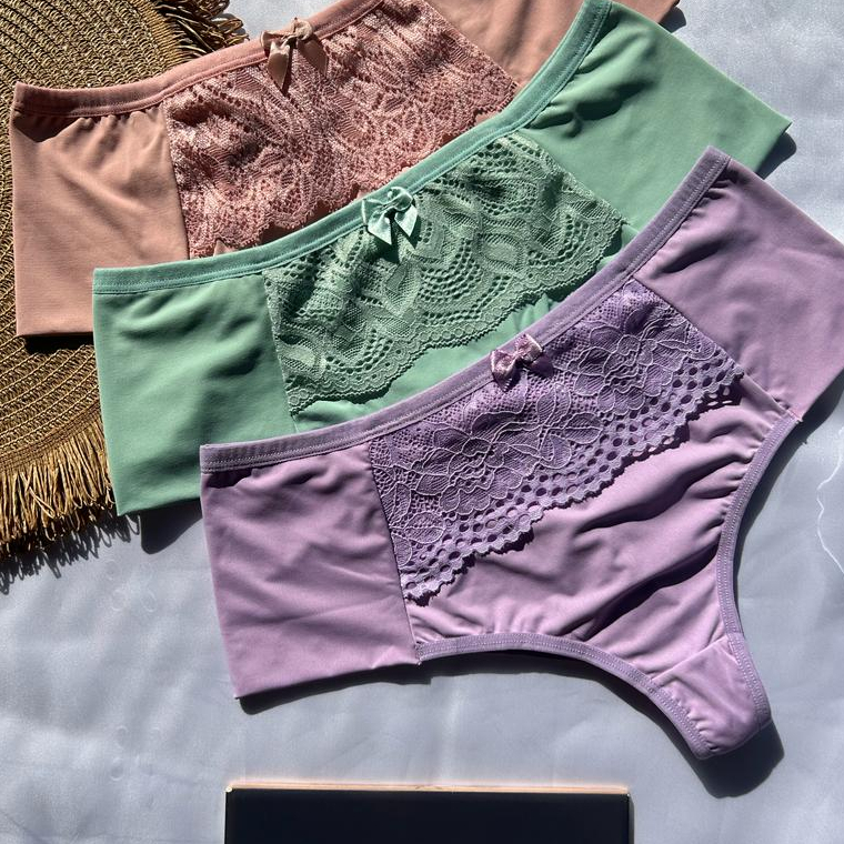 Tanga xuxa fio duplo poliamida pala larga lingerie moda feminina
