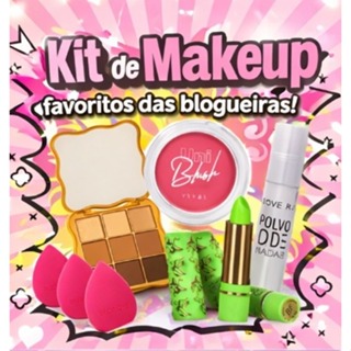 Kit de Maquiagem Feminino Completo com Blush, Gloss e Iluminador em Oferta na Shopee