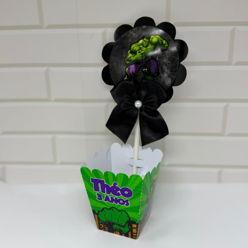 Centro de Mesa Hulk PEGUE E MONTE | Cachepô Personalizado | Lembrancinhas e Decoração