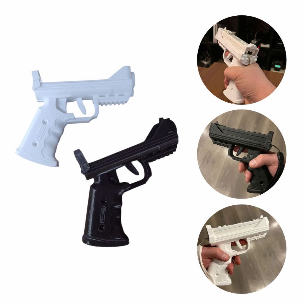 Pistola para Controle Nintendo Wii Wiimote Gun Tiro Zapper Impressão 3D